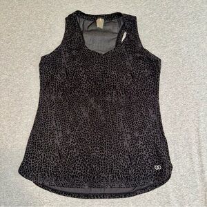CALIA Carrie Underwood Leopard Print Mesh Back Tank Top Women’s XL Activewear
